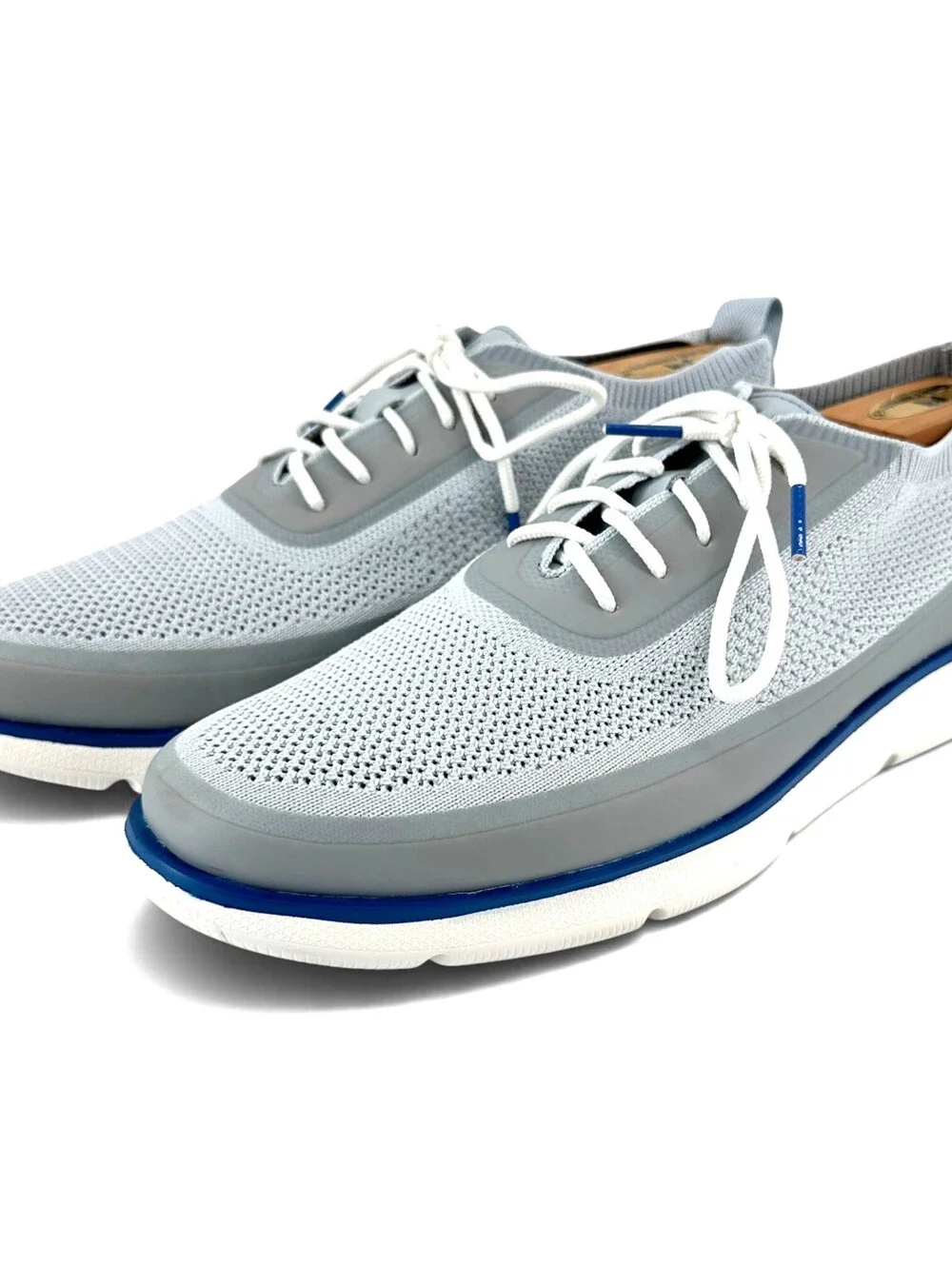 Cole Haan Men's Zerogrand  Omni Lace Up Gray/Blue Casual Sneaker 10M